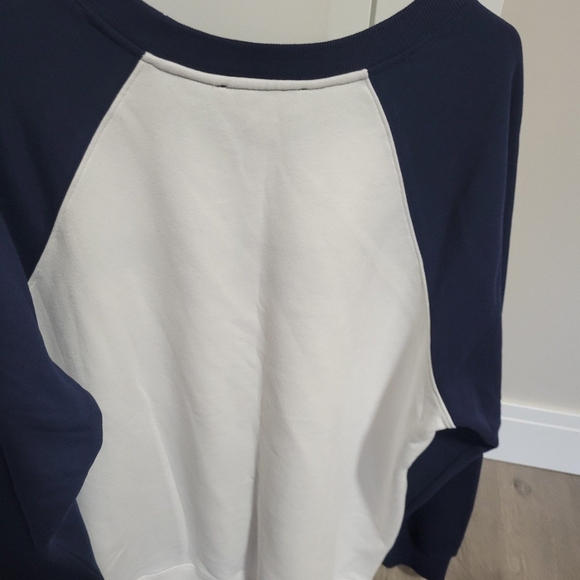 Michael Kors Navy and White Sweatshirt - Picture 2 of 2